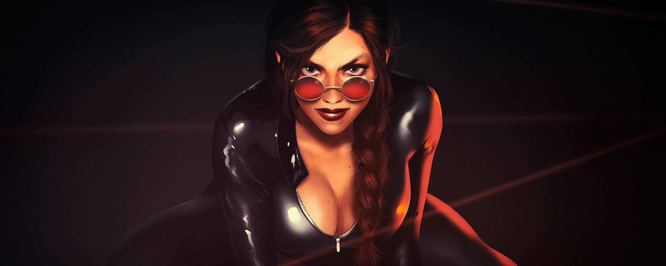 2560x1024 Download Tomb Raider, Lara Croft, artwork wallpaper, 2560x Dual Wide, Wide 21: Widescreen