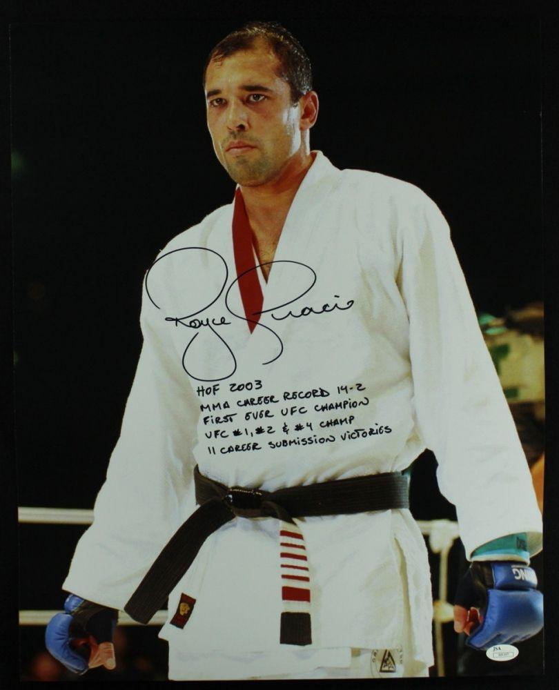 810x1000 royce gracie. Royce Gracie Signed 16x20 UFC Action Photo with 5 Inscriptions JSA. Ufc, Royce, Mma fighters