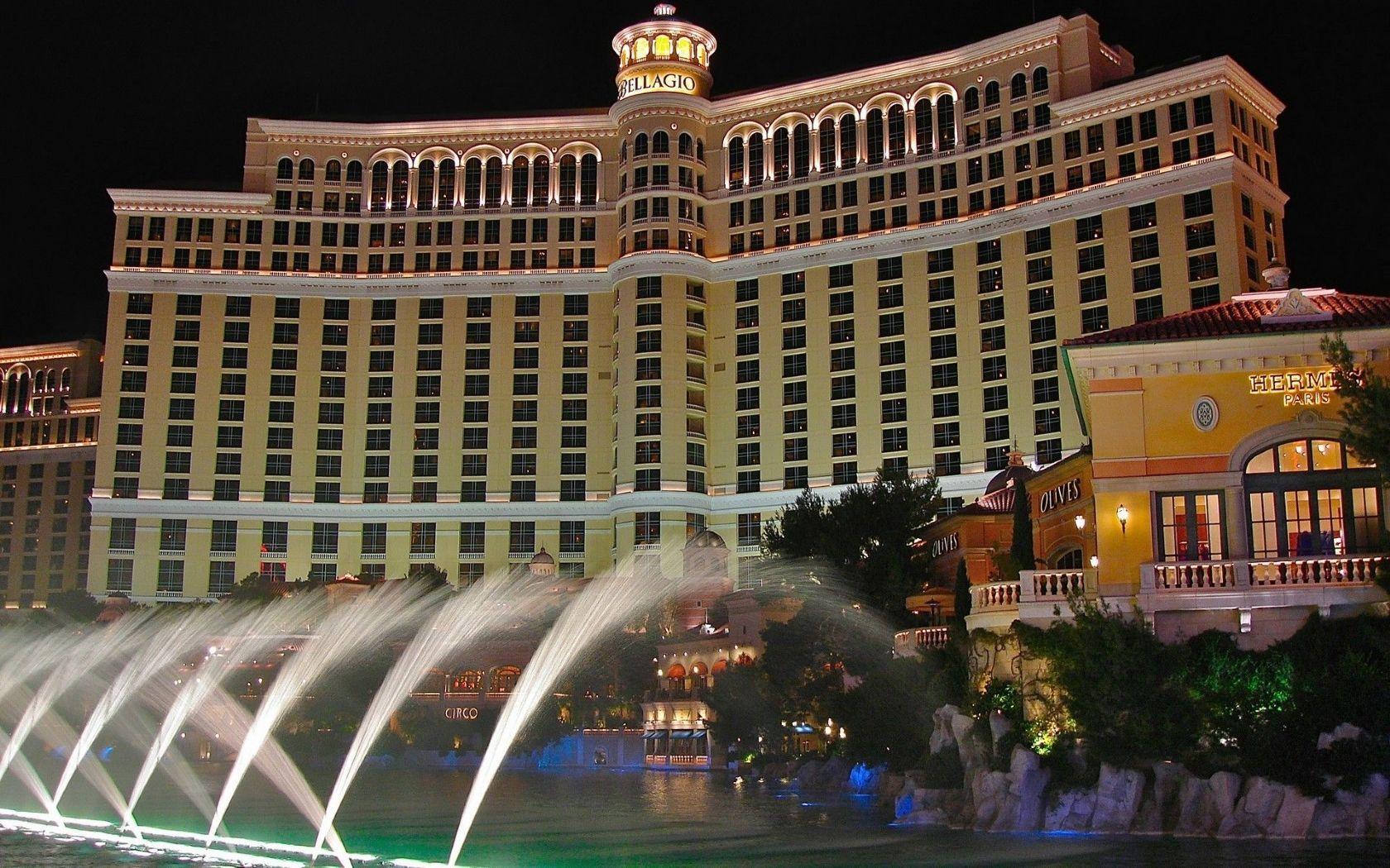 1680x1050 Known places: Bellagio (hotel and casino), desktop wallpaper nr. 32344