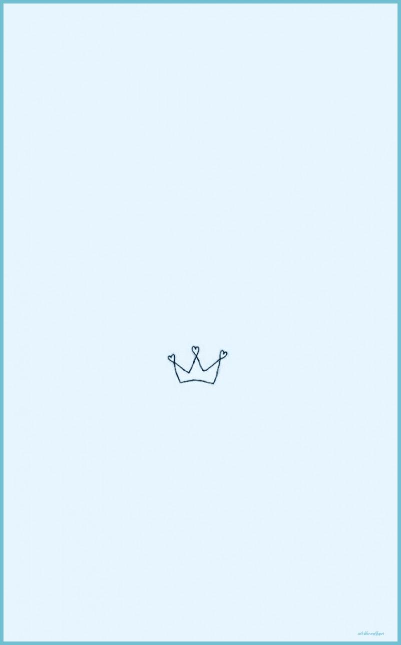 803x1291 Gorgeous #logo #icon #babyblue #aesthetic #crown #blue #beautiful Blue Wallpaper