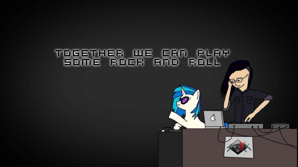 1192x670 Vinyl and Skrillex Wallpaper