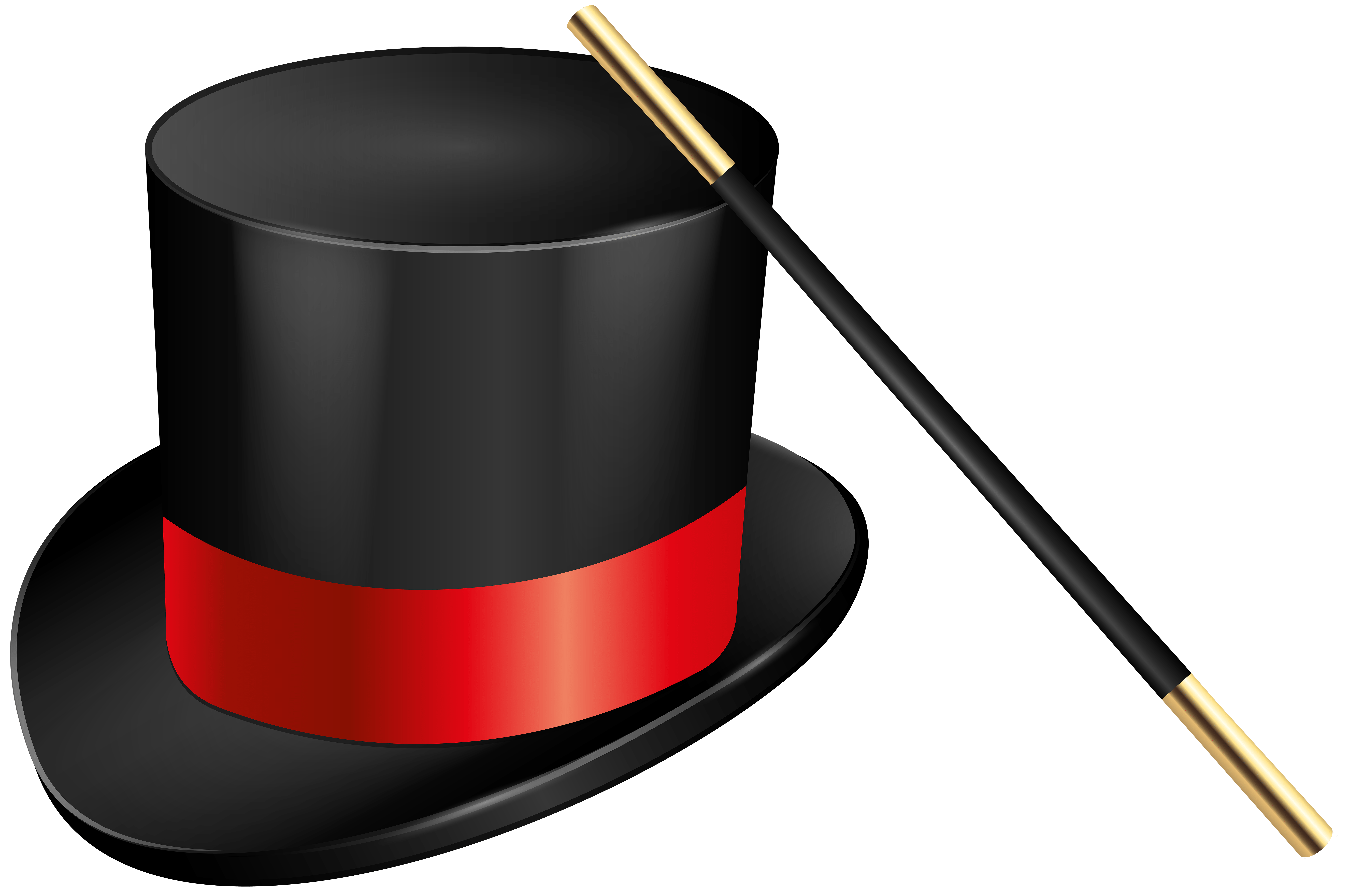 8000x5315 Magic Hat and Magic Wand PNG Clip Art Image​-Quality Image and Transparent PNG Free Clipart