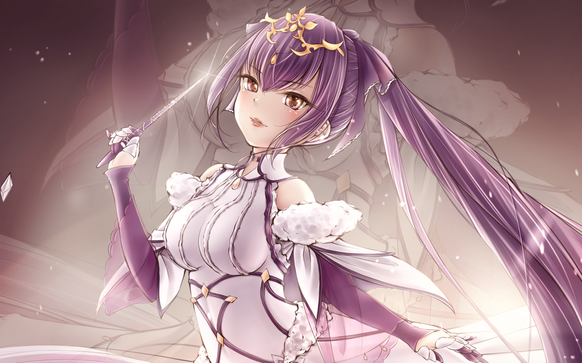 1920x1200 Download Wallpaper Lancer, Magic Wand, Ransa, Manga, Pink Hair, Fate Grand Order, TYPE MOON For Desktop With Resolution 1920x1200. High Quality HD Picture Wallpaper