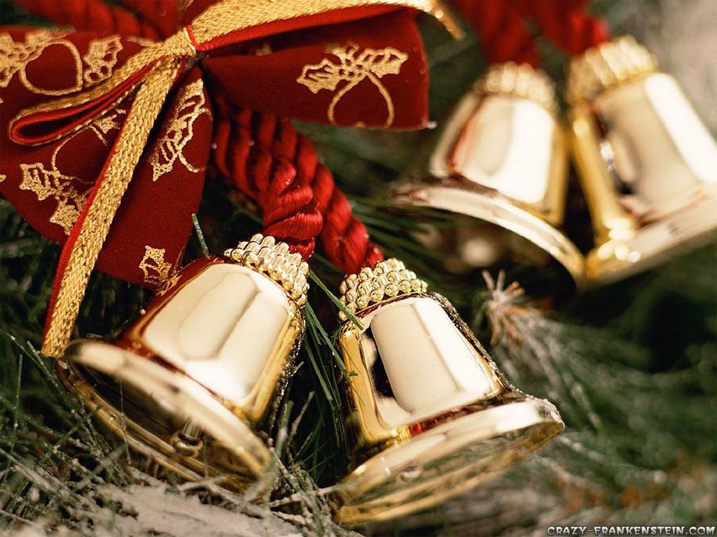 1024x768 Christmas Sleigh Bells Wallpaper