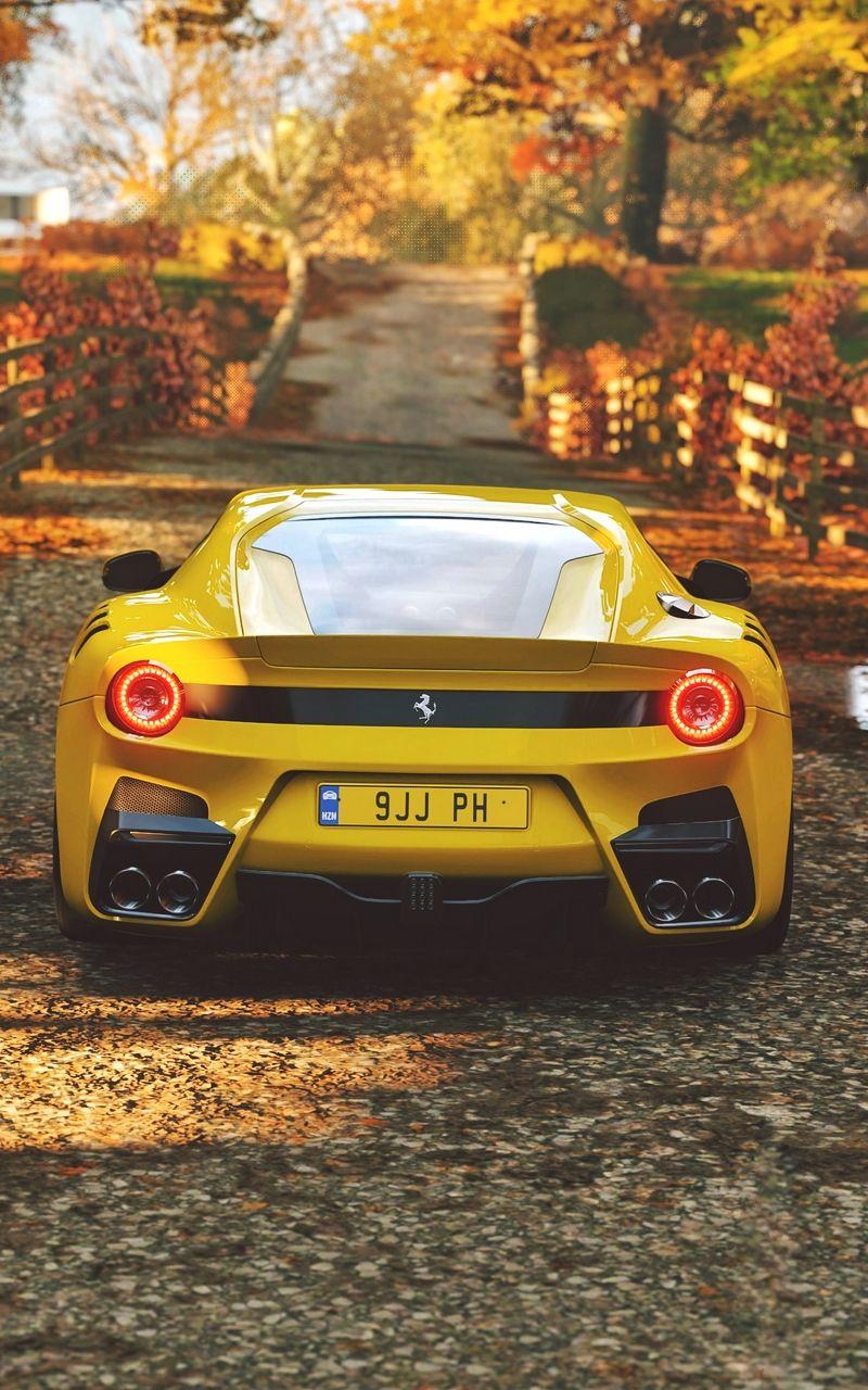 800x1280 Ferrari, sports car, yellow wallpaper. Super cars, Car wallpaper, Sports cars ferrari