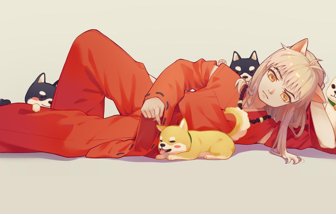 1332x850 Wallpaper dogs, art, Inuyasha, Inuyasha image for desktop, section сёнэн