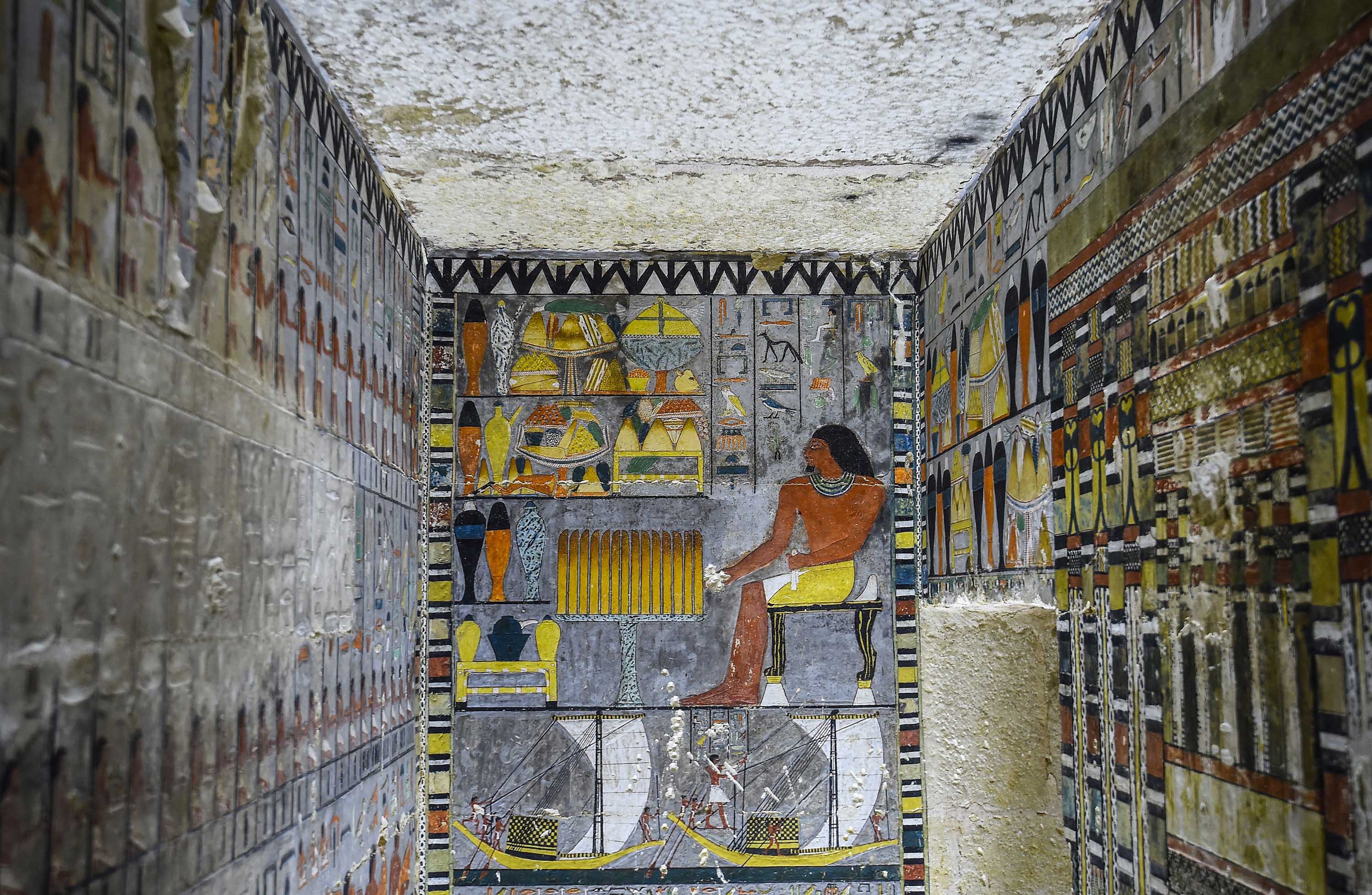 3000x1957 Colorful Egyptian tomb puzzles archaeologists