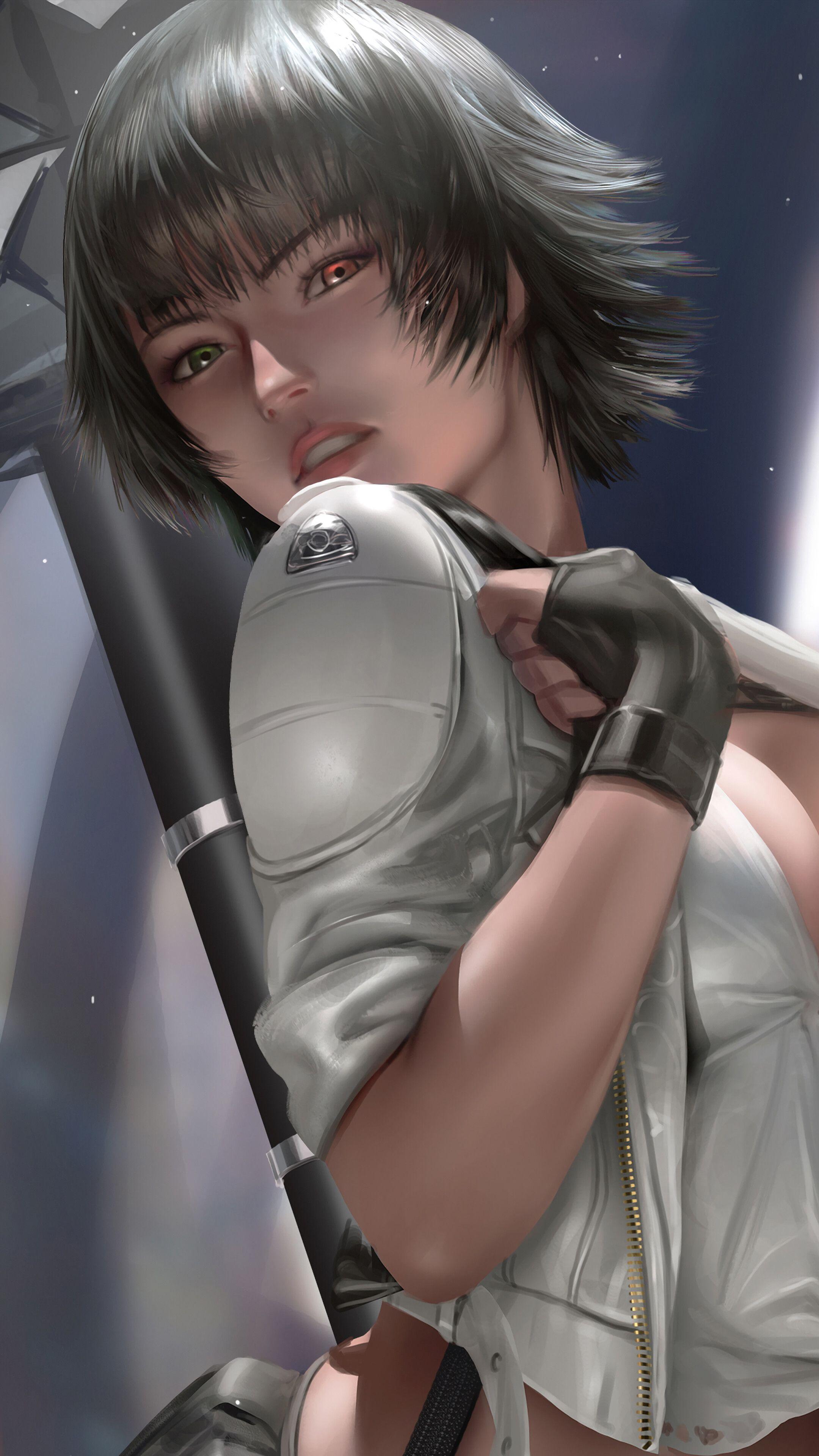2160x3840 Devil May Cry Lady Wallpaper