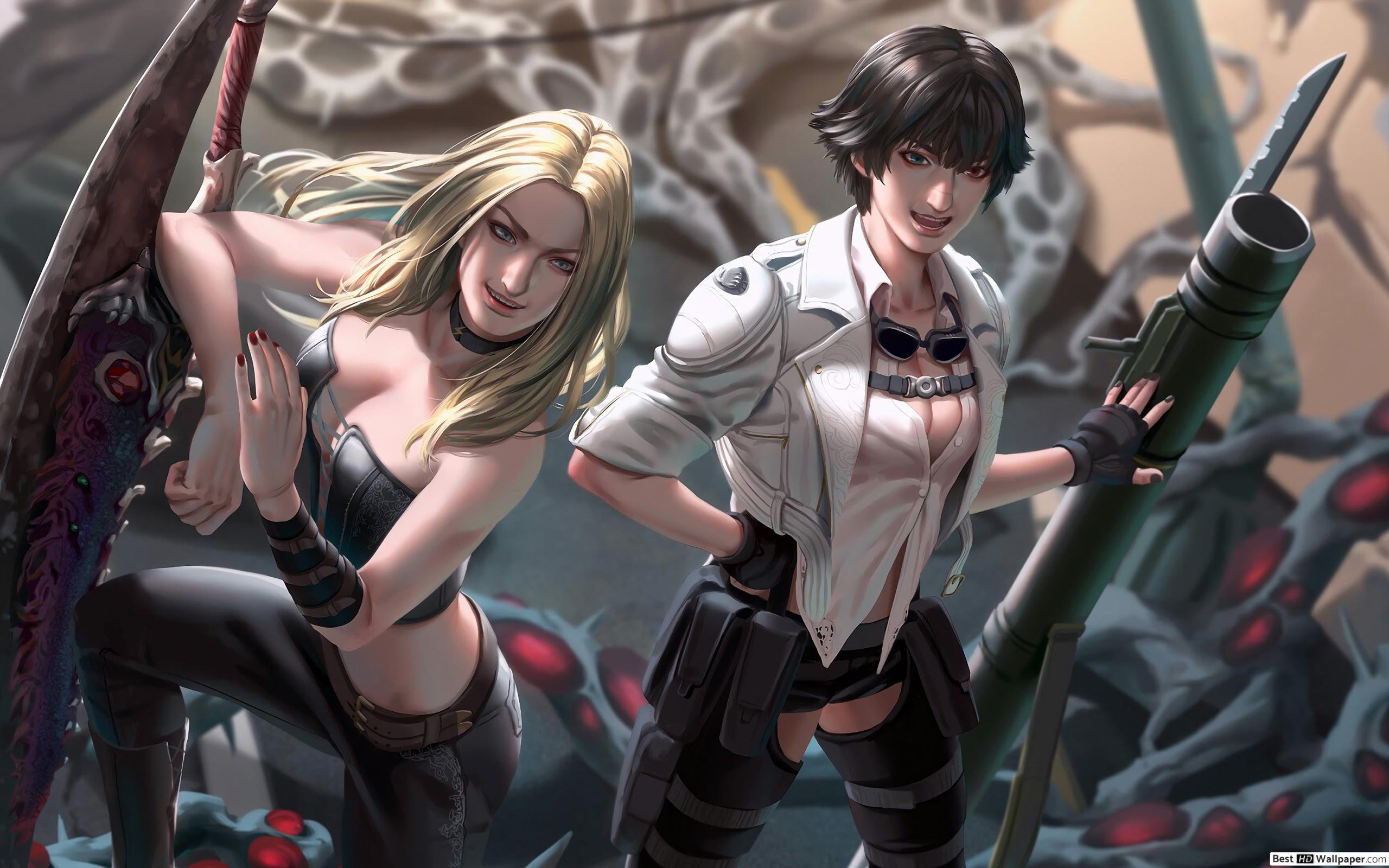 2560x1600 Trish with Lady May Cry 5 (Video Game) HD wallpaper download