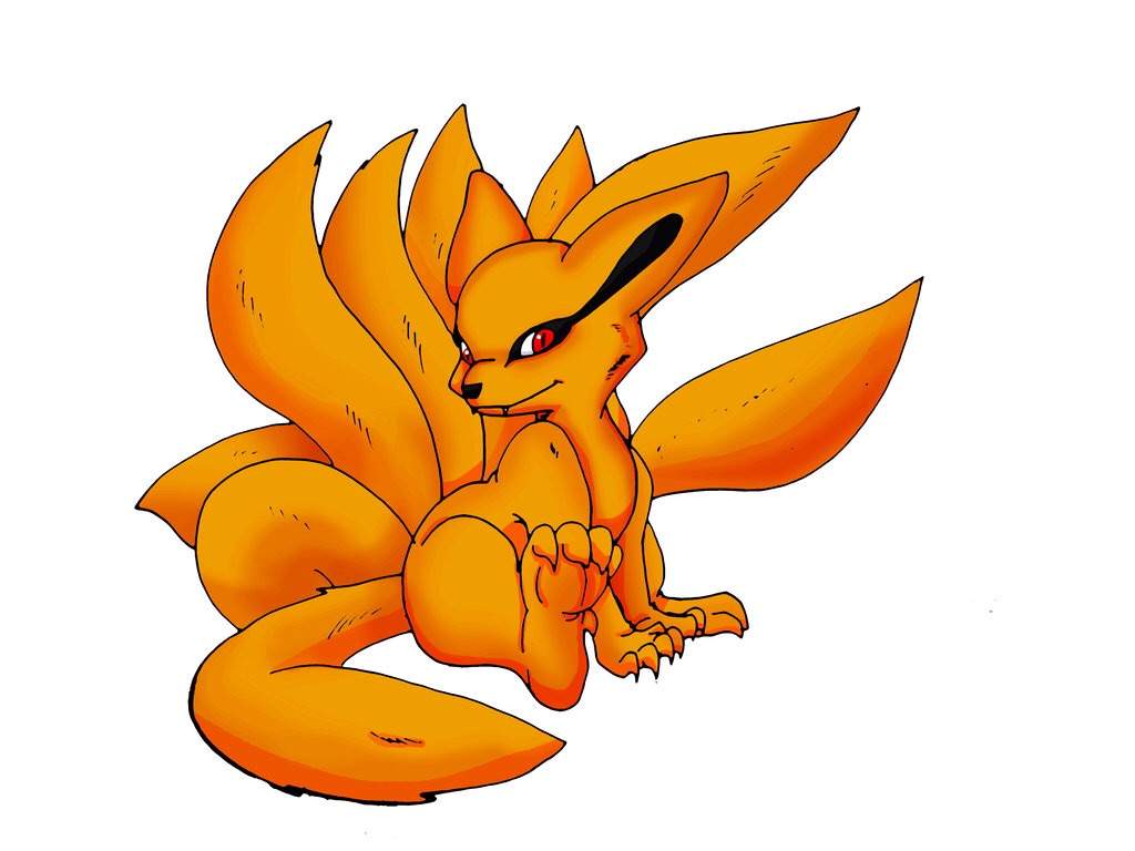 1024x768 Kurama Nine Tailed Fox Baby