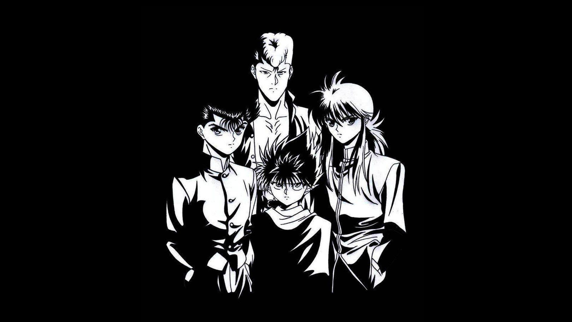 1920x1080 #Hiei (Yu Yu Hakusho), #monochrome, #Yu Yu Hakusho, wallpaper. Mocah HD Wallpaper