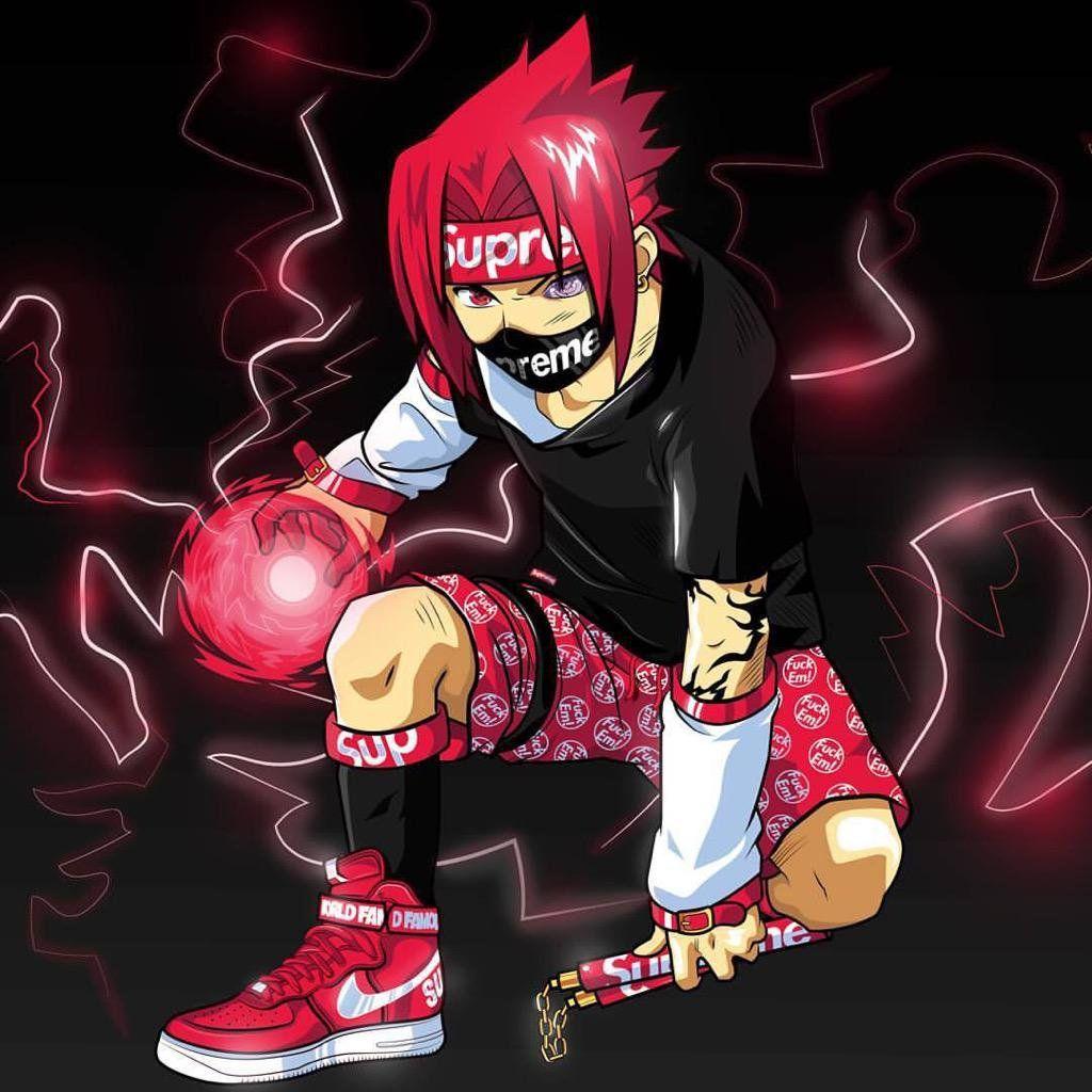 1024x1024 Supreme Sasuke Wallpaper