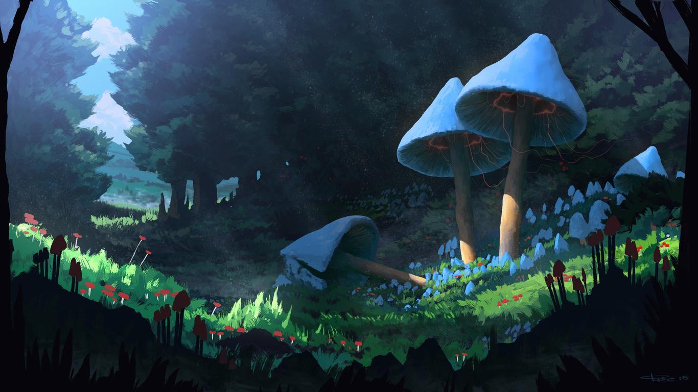 Magic Mushroom Forest Wallpapers - Top Free Magic Mushroom Forest ...