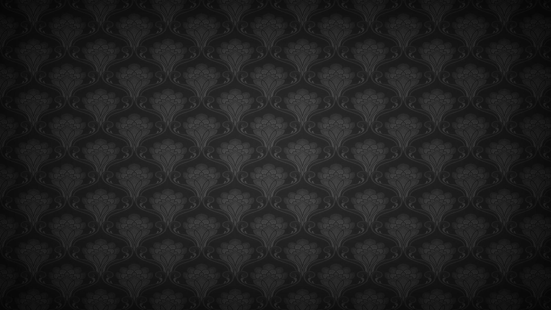 1920x1080 Black Floral Wallpaper
