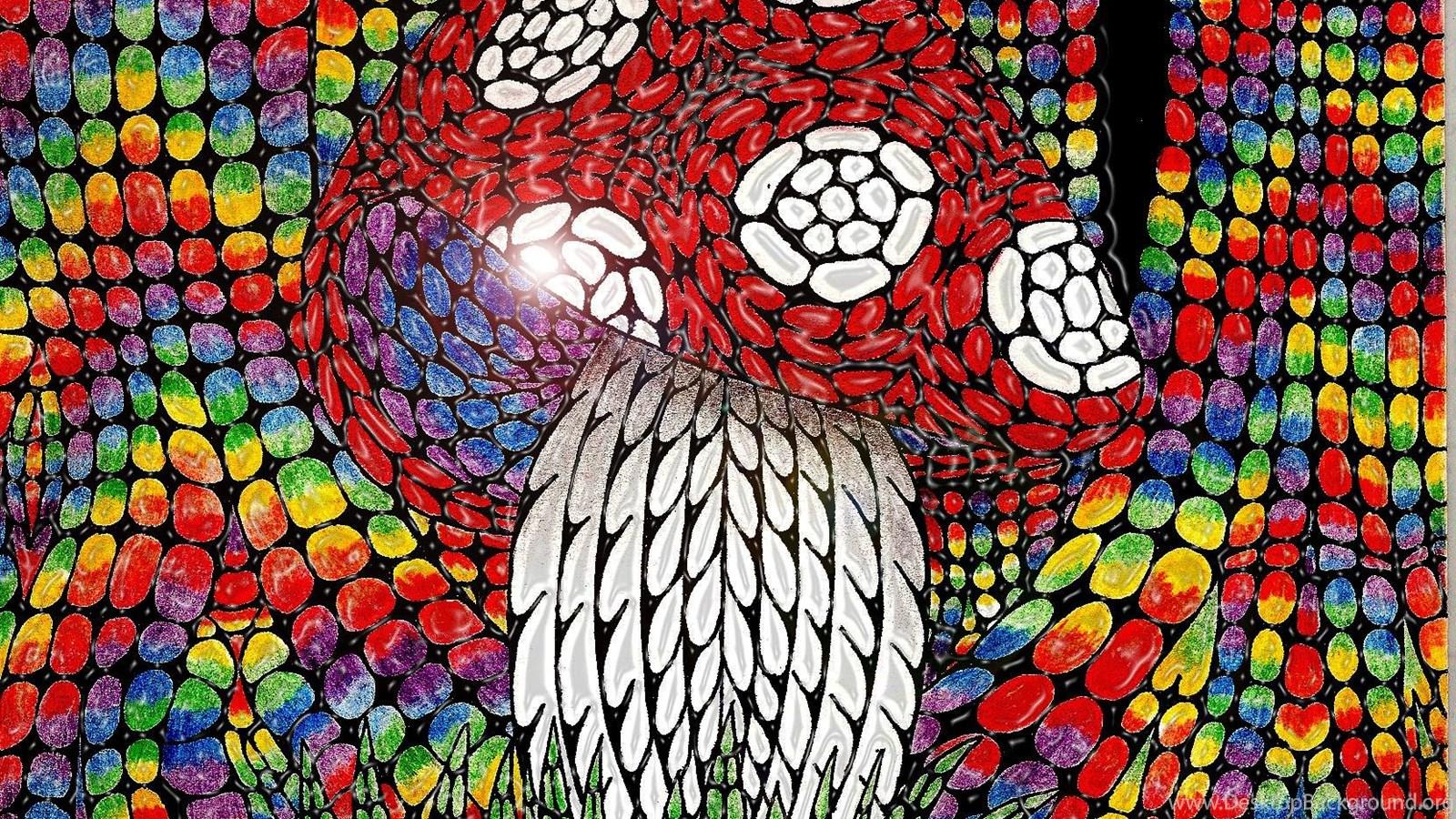 1600x900 PSYCHEDELIC MUSHROOM FOREST WALLPAPER Desktop Background
