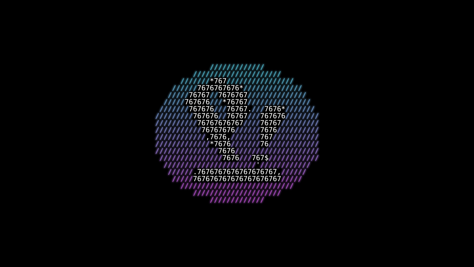 1920x1080 Pop! OS Ascii Wallpaper