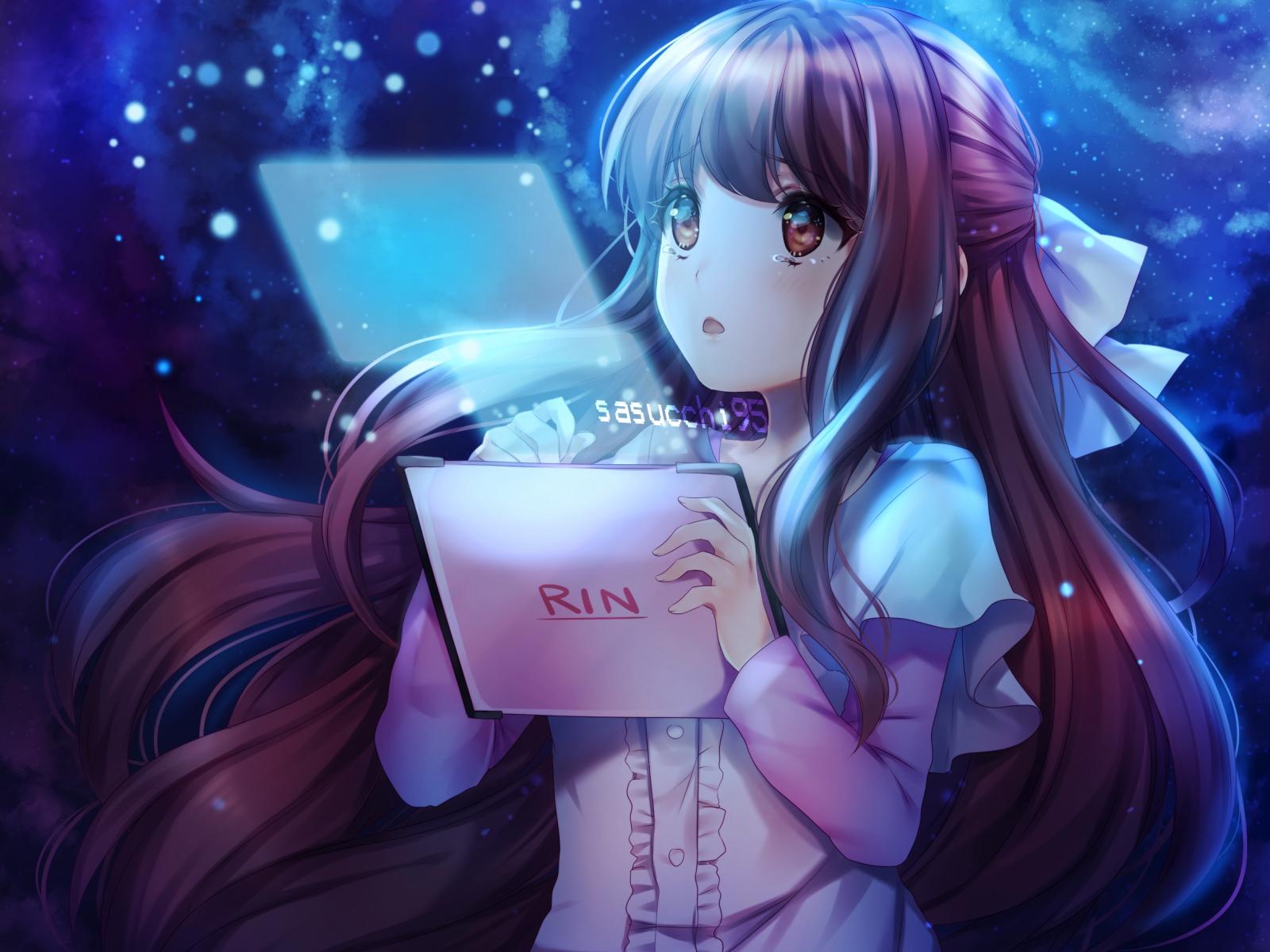 1600x1200 Desktop Wallpaper Rin, Shelter, Cute Anime Girl, Looking Up, HD Image, Picture, Background, D24384