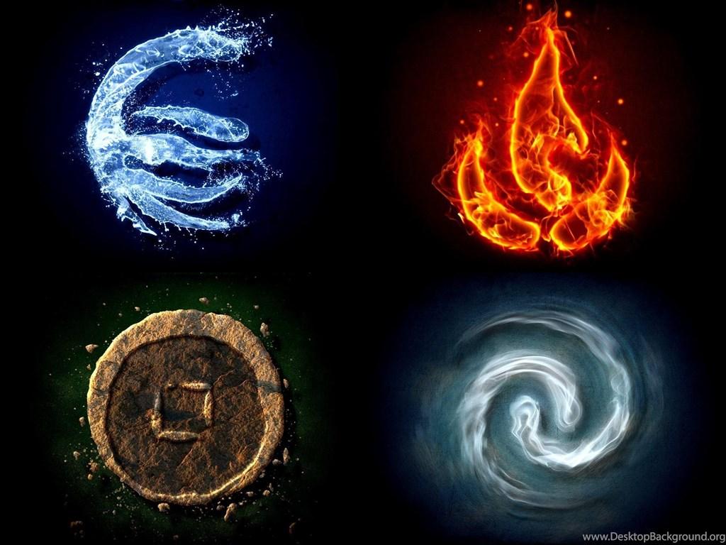 1024x768 Element Logo Wallpaper Desktop Background