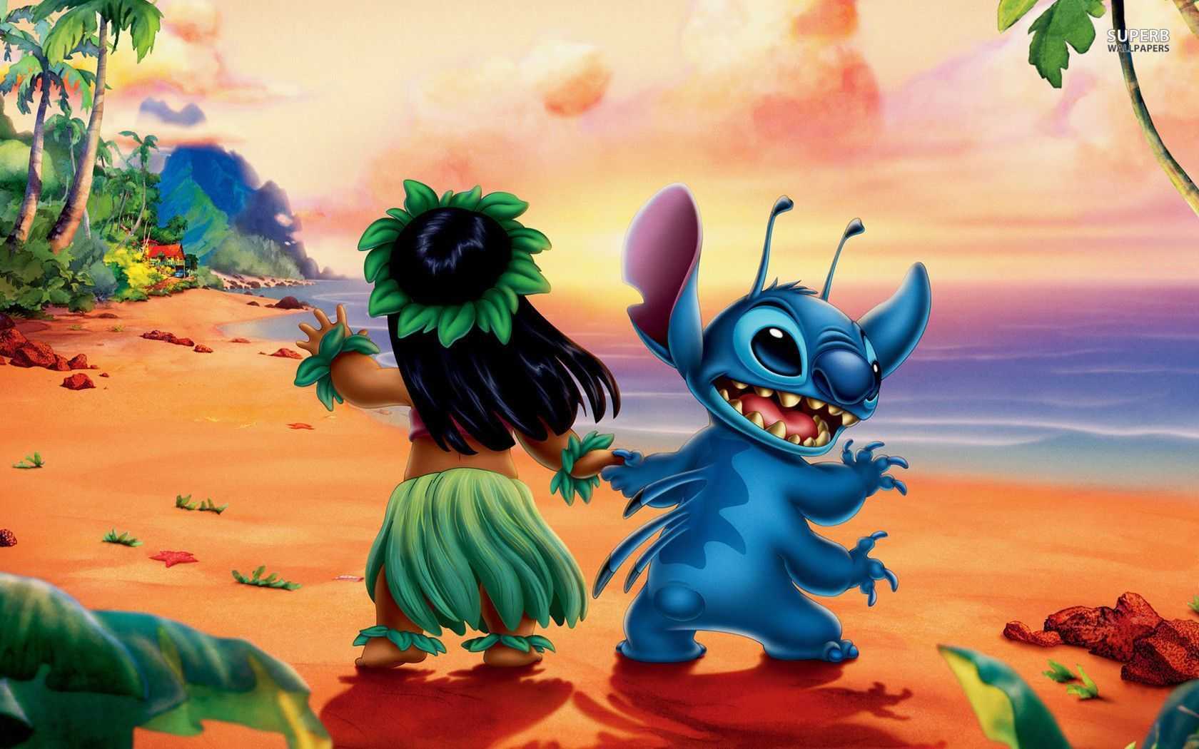 1680x1050 Lilo and Stitch Wallpaper Desktop Free HD Wallpaper