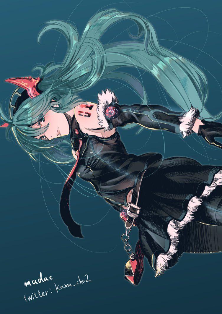 752x1062 HATSUNE MIKU By C Kama. Persona. Hatsune Miku