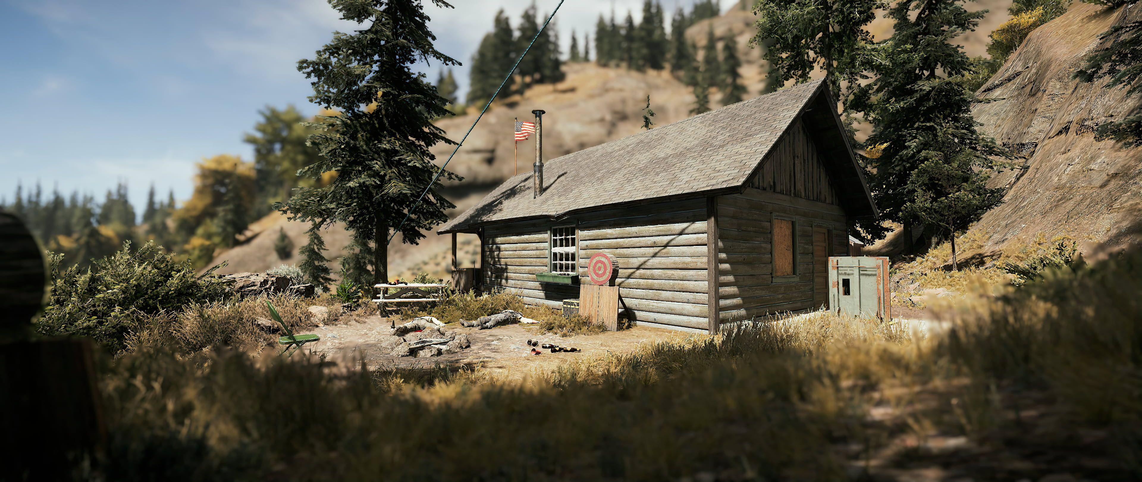 3840x1620 Far Cry 5 #house #Montana screen shot K #wallpaper #hdwallpaper #desktop. Screen shot, HD wallpaper, Far cry 5