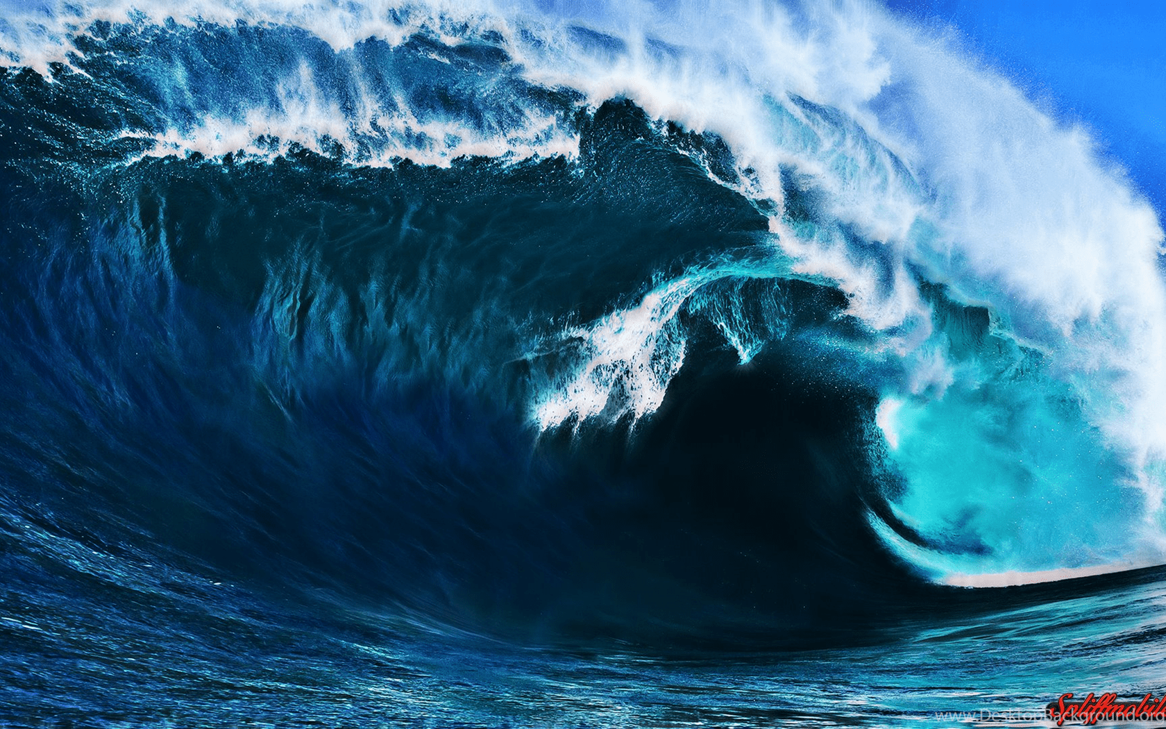 1680x1050 HD Hawaii Ocean Waves Wallpaper Desktop Background