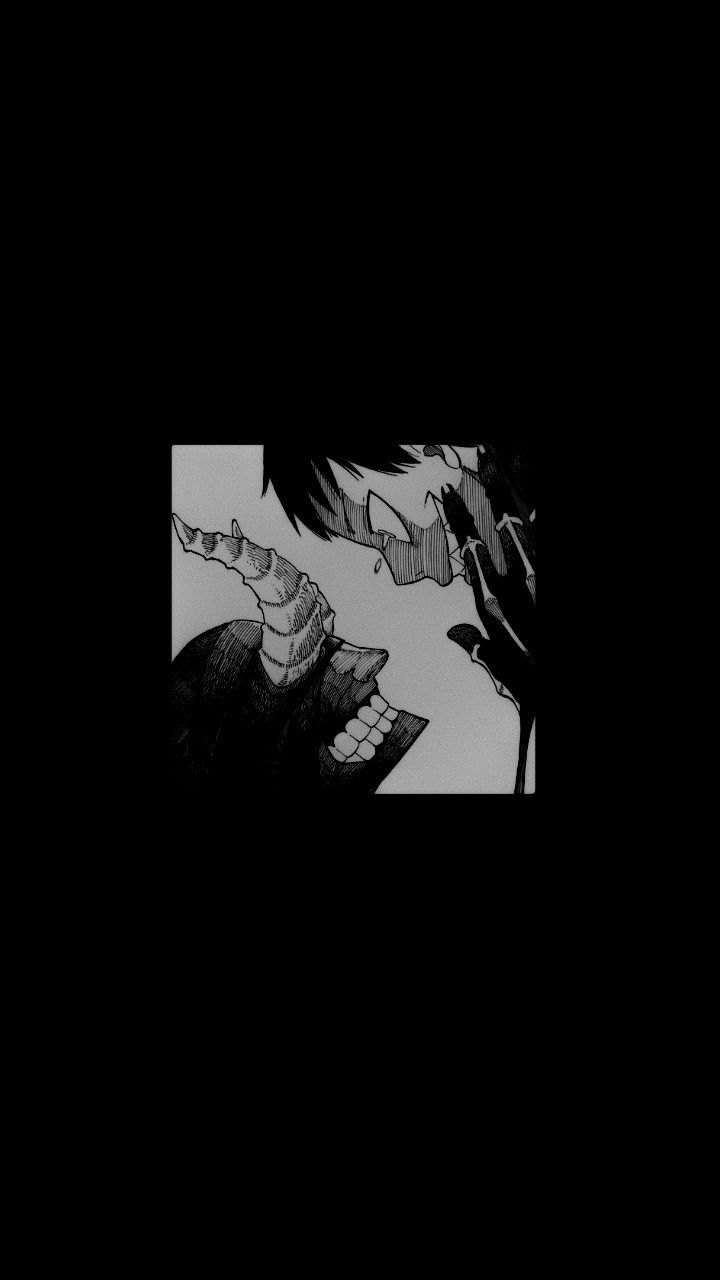 720x1280 Black Aesthetic Manga Wallpaper