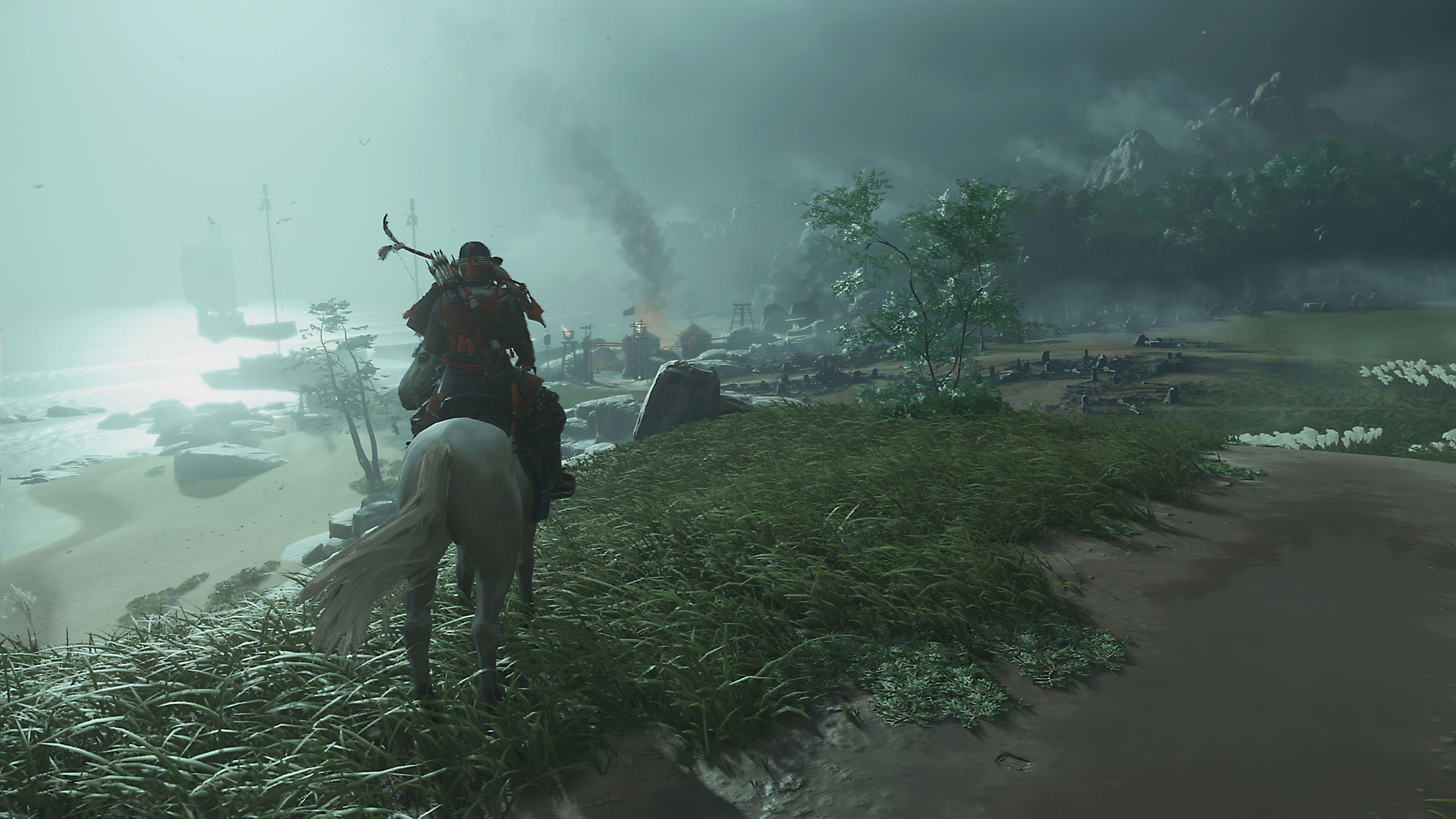 3838x2160 Ghost Of Tsushima Game Wallpaper