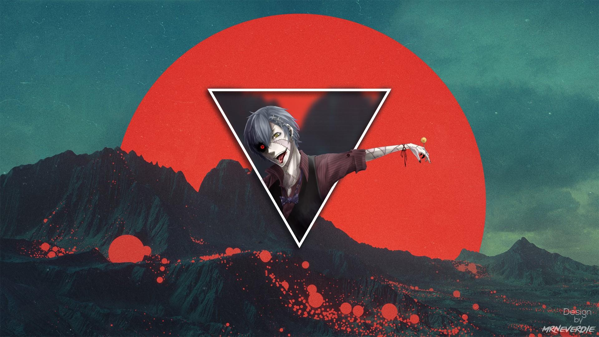 1920x1080 Psycho, Picture In Picture, Triangle, Tongue Out, Anime. Mocah HD Wallpaper