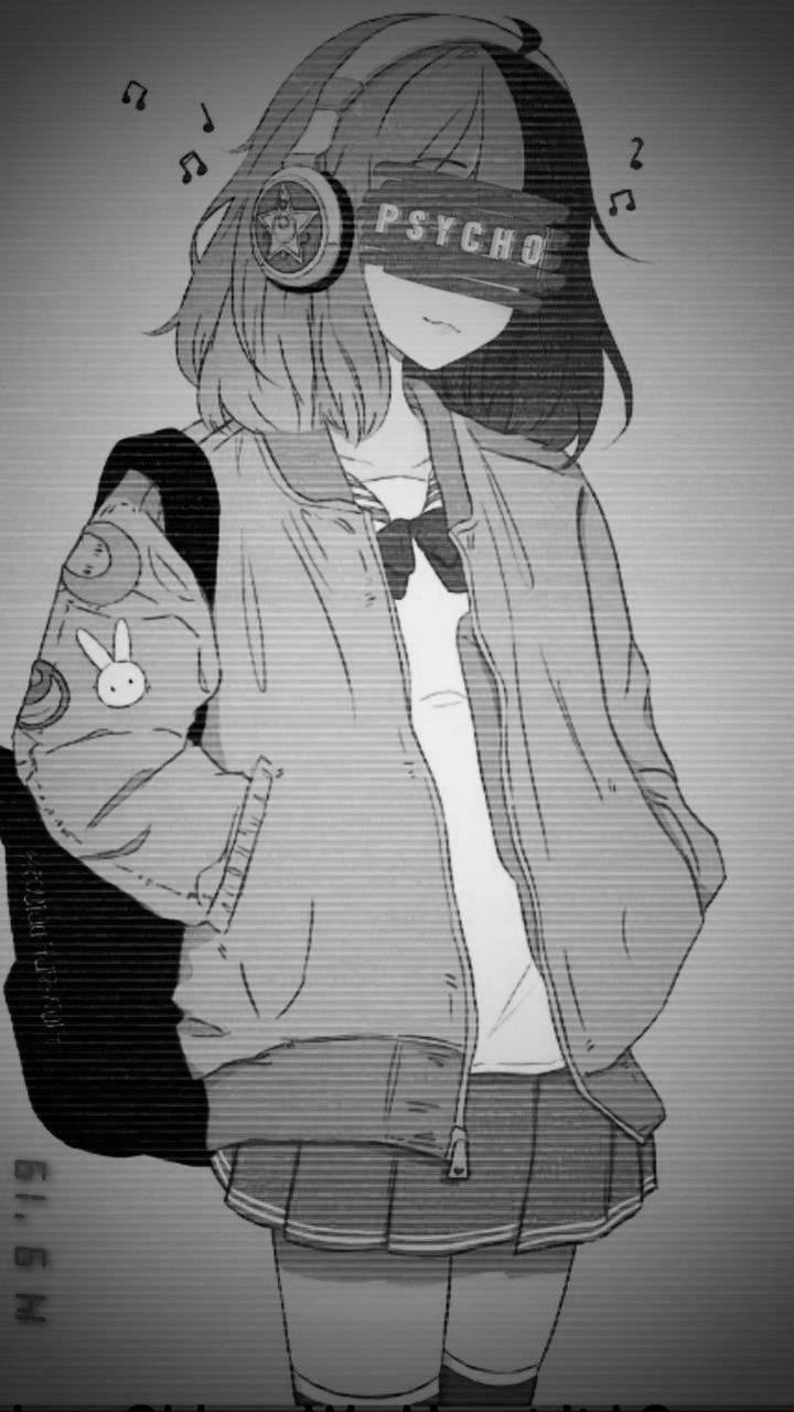 720x1280 Anime Girl Psycho HD Wallpaper