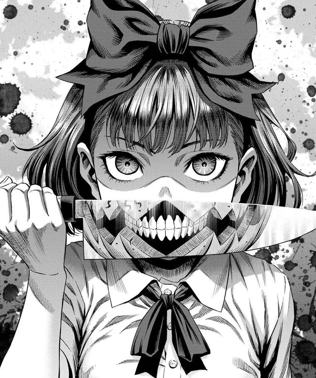 1080x1293 Manga Anime Knife Dark Low Saturation Monochrome Black White Psycho Psychonauts Frontal View Vertica Wallpaper:1080x1293