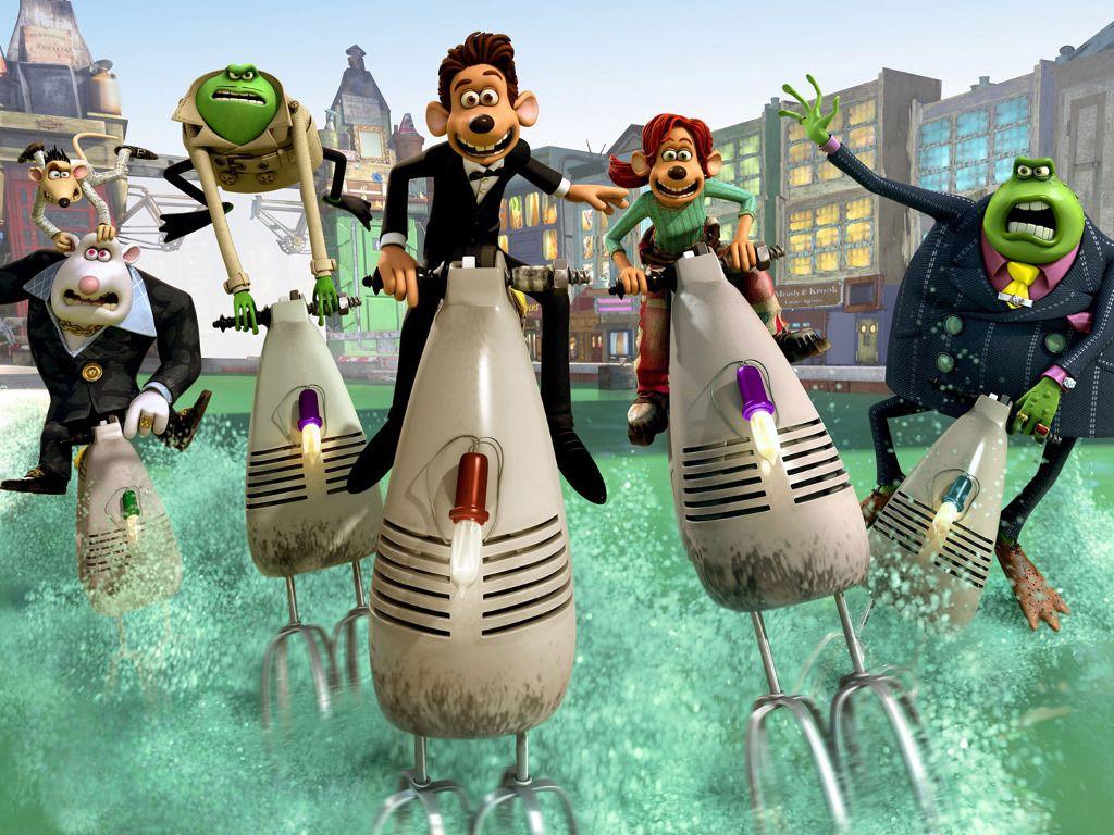 1024x768 My Free Wallpaper Wallpaper : Flushed Away. Flushed away, Cartoon wallpaper, Aardman animations