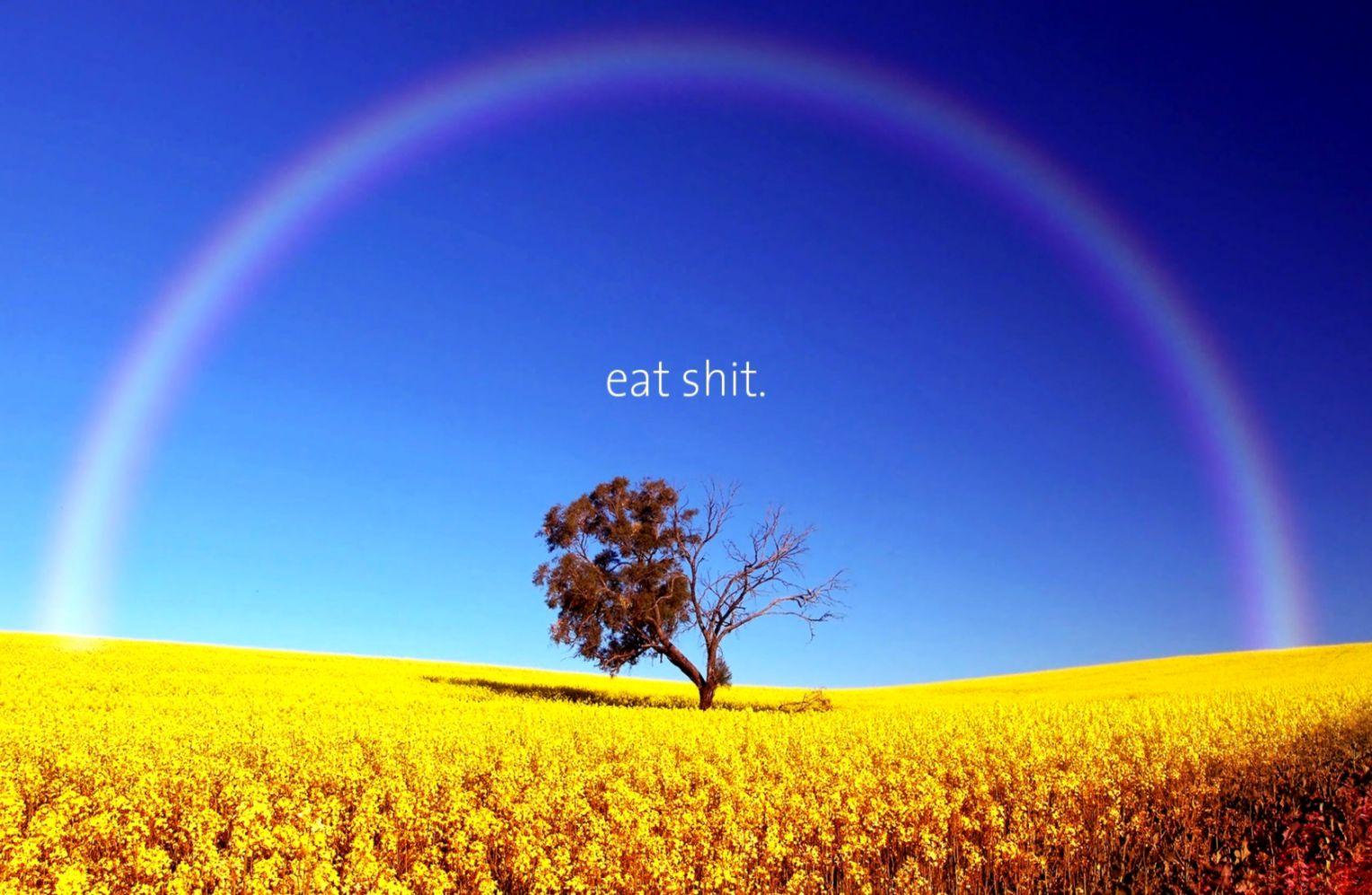 1528x997 Landscape Quote Demotivational Humor Rainbows Wallpaper Wallpaper Phone