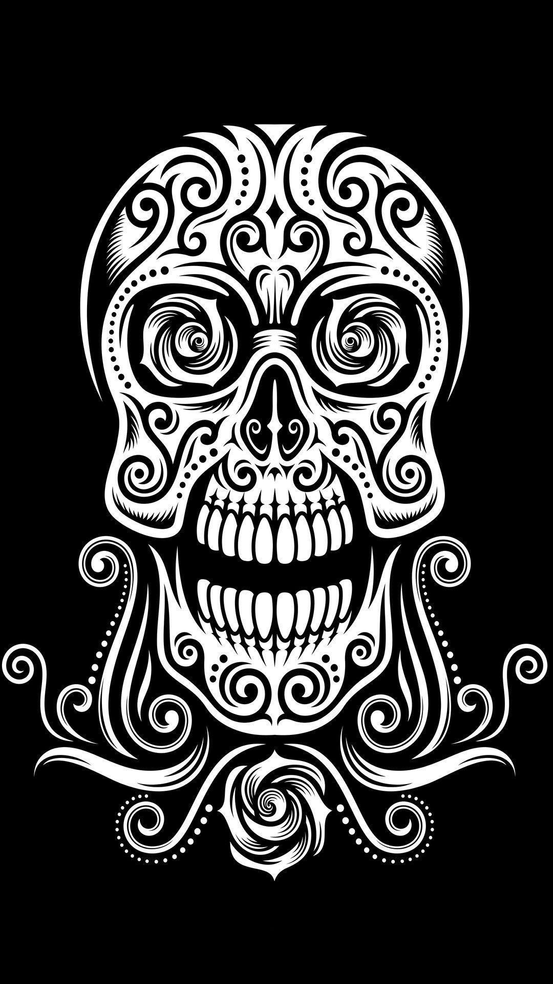 1080x1920 Wallpaper Black Tribal Cross