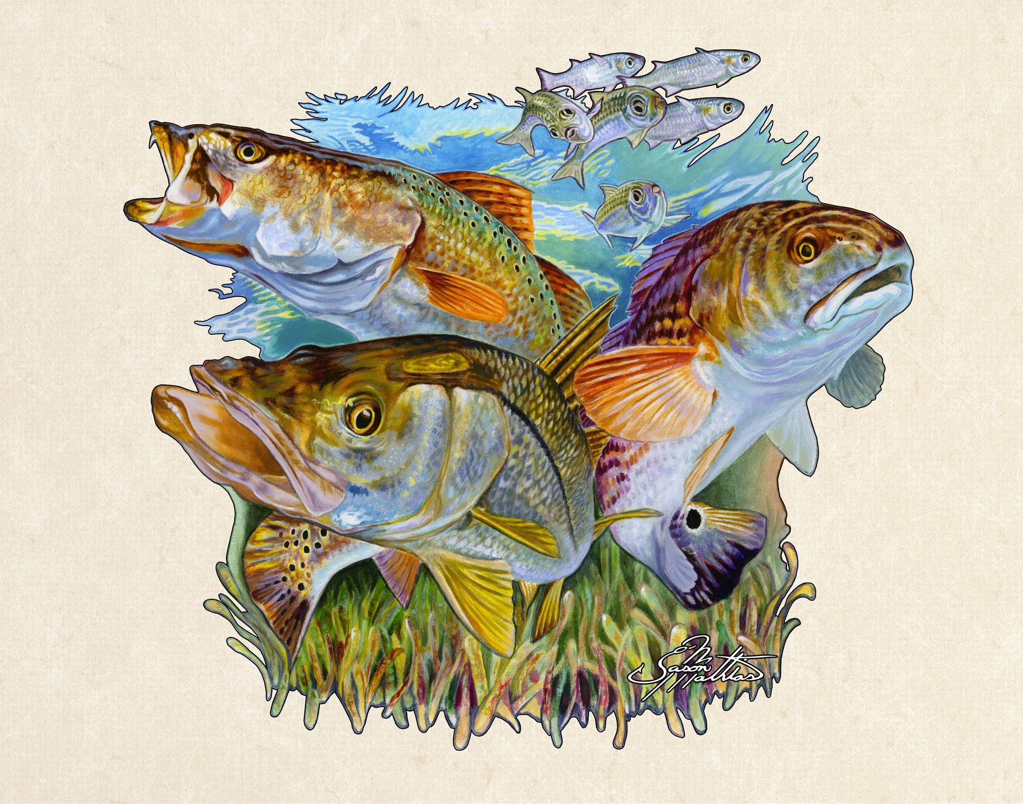 2100x1650 Redfish Wallpaper