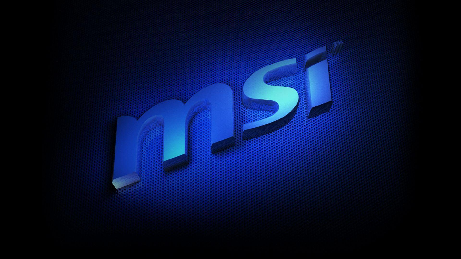 1920x1080 MSI Blue Wallpaper