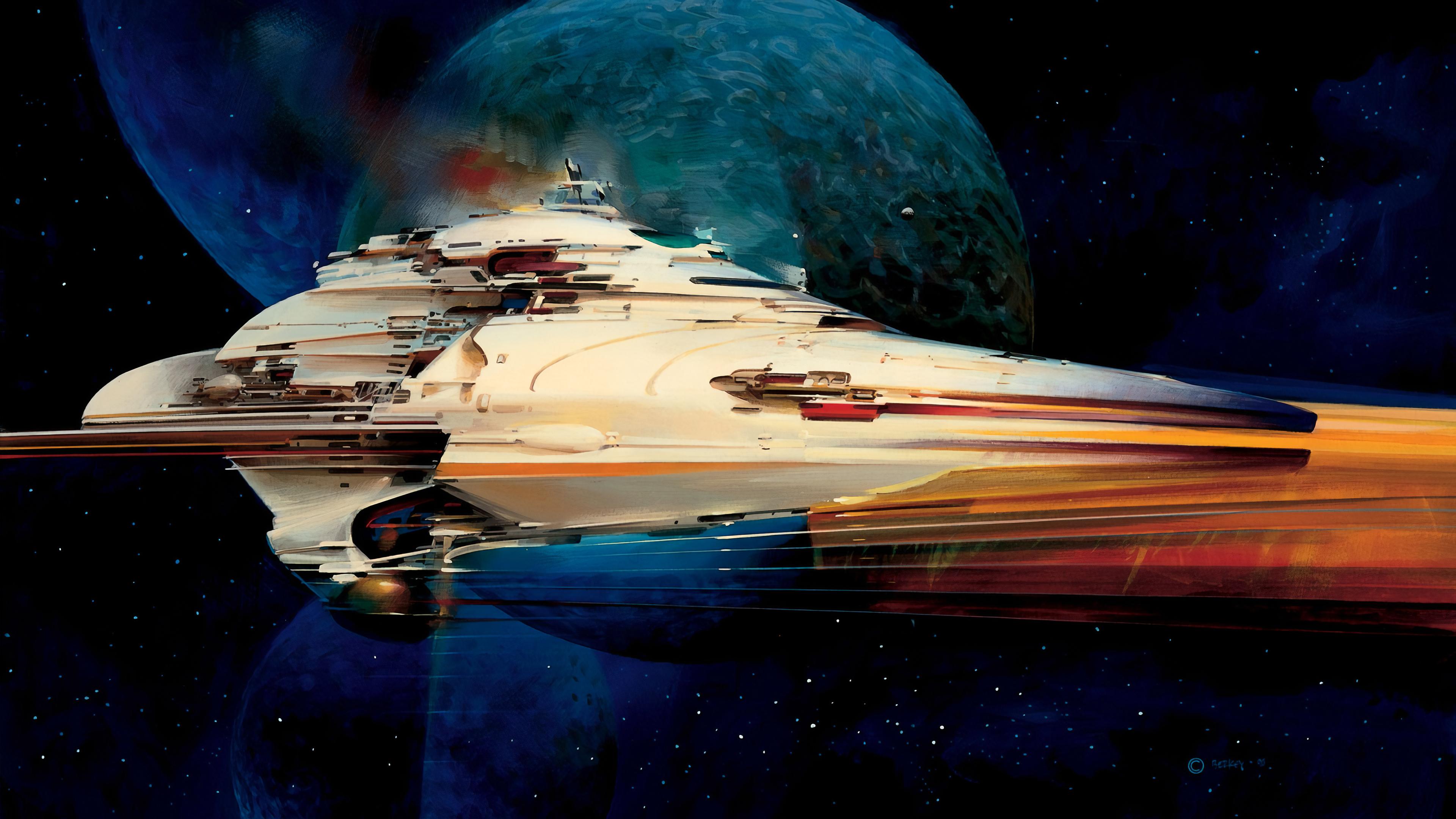 3840x2160 Sci Fi Spaceship 4k Ultra HD Wallpaper