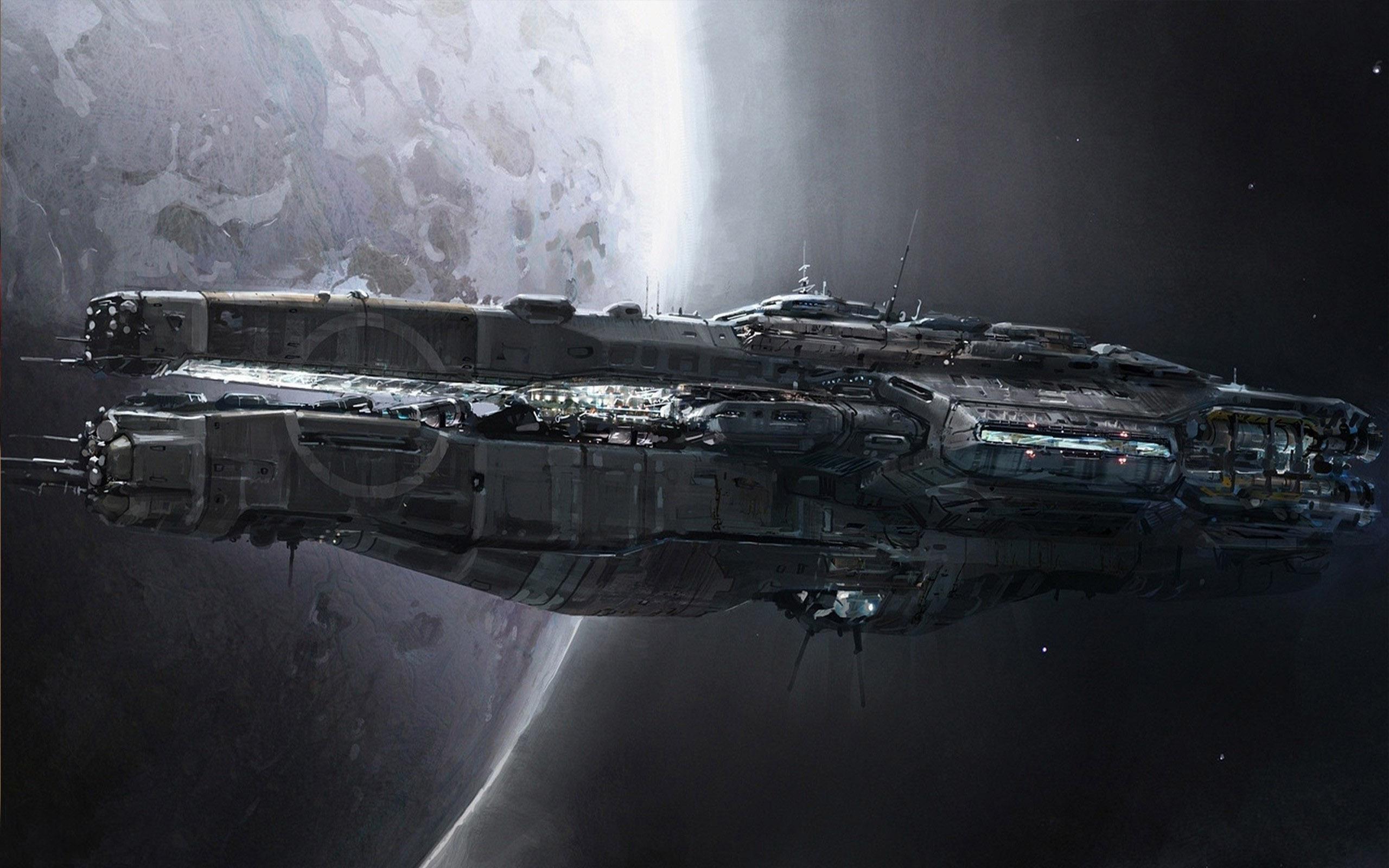 2560x1600 Spaceship Wallpaper