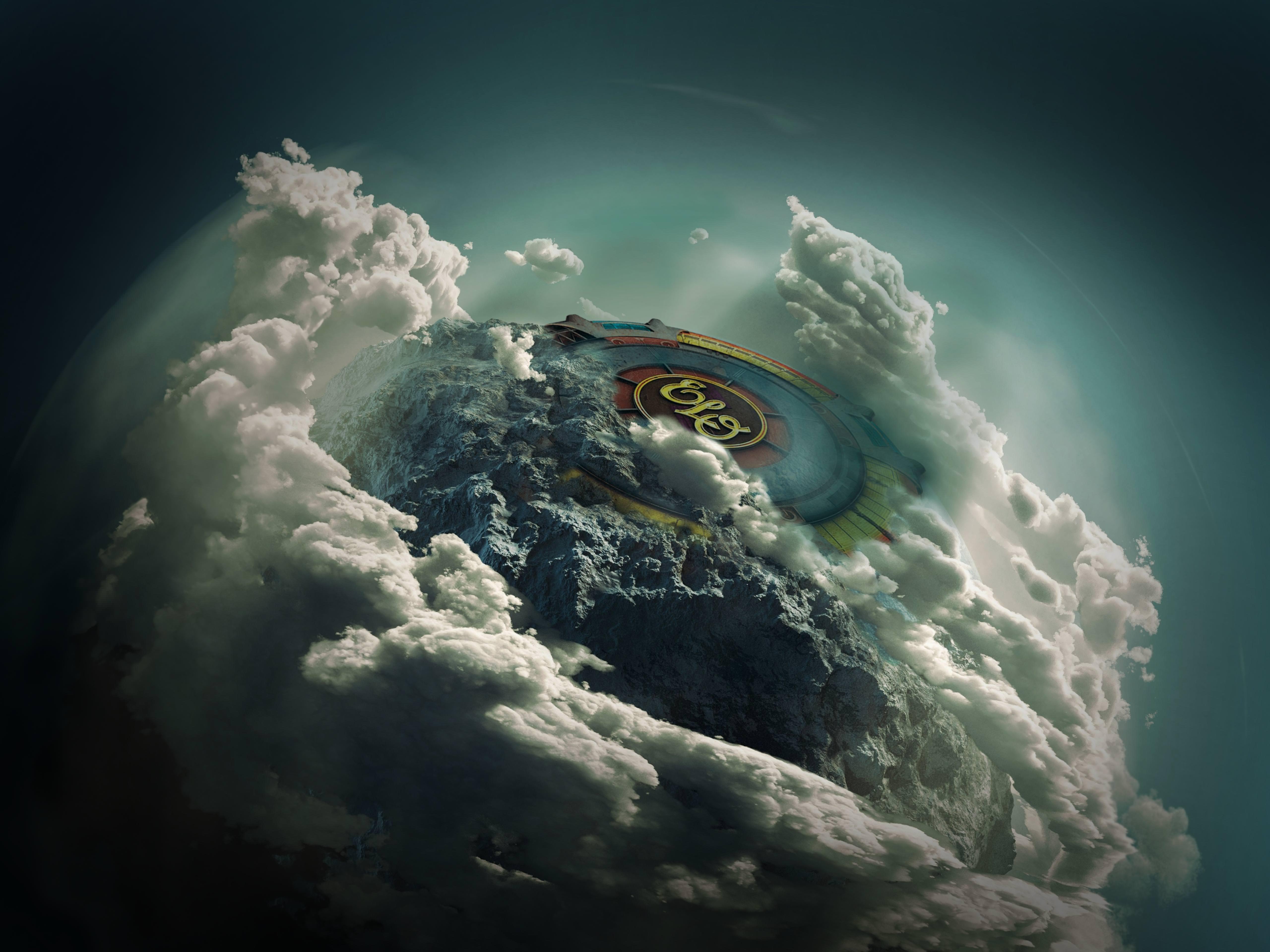 5120x3840 ELO Spaceship 4K wallpaper