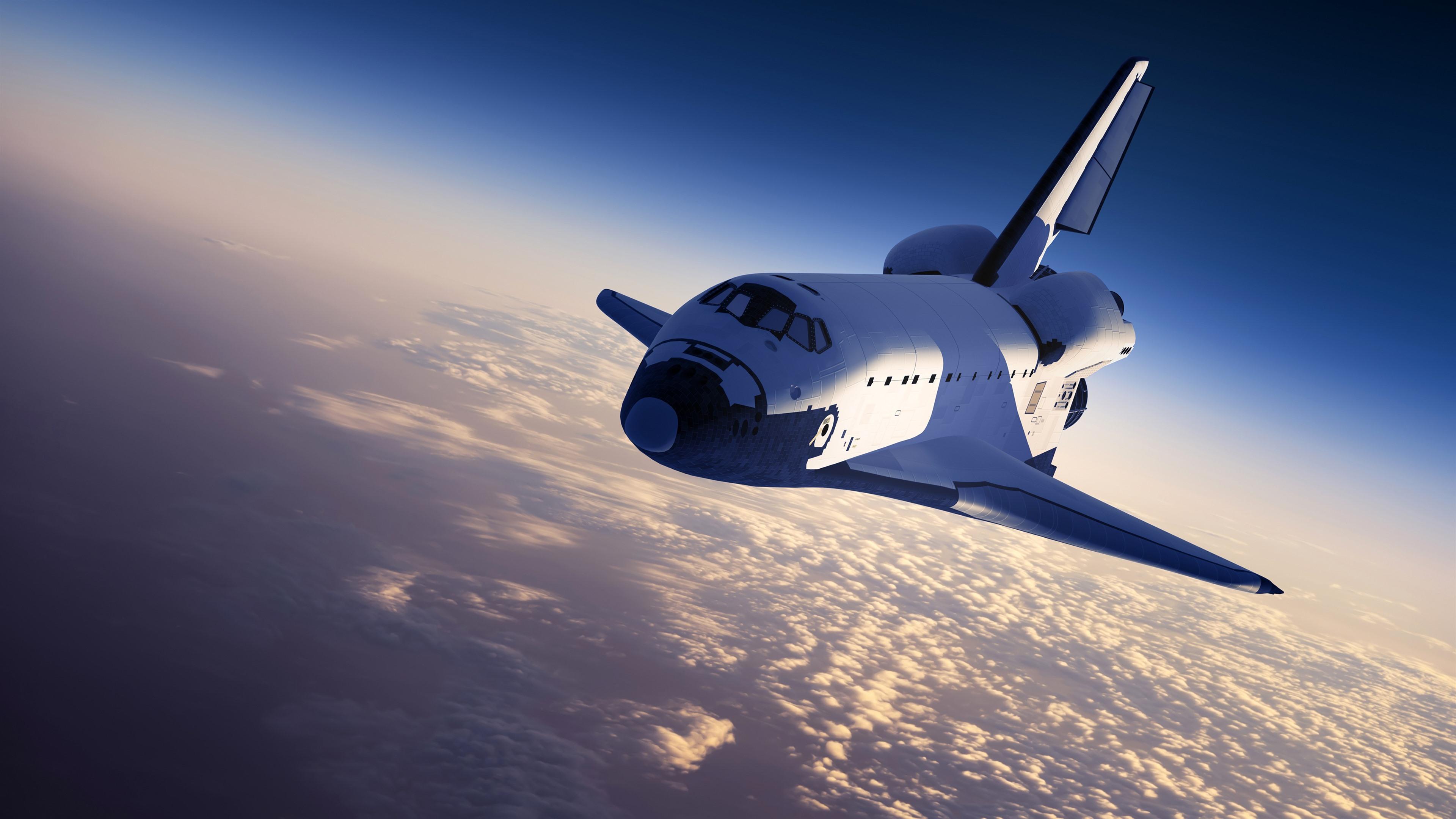 3840x2160 Wallpaper Spaceship, sky, clouds, sunshine 3840x2160 UHD 4K Picture, Image
