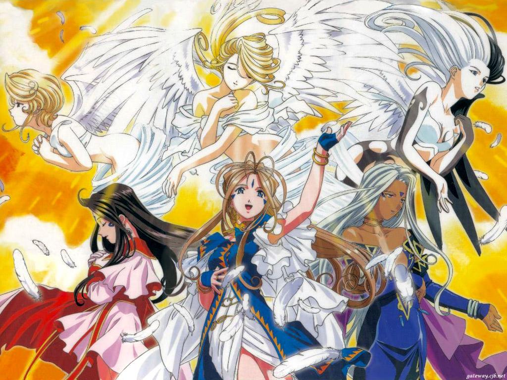 1024x768 Aah! Megami Sama (Ah! My Goddess!) Kousuke Anime Image Board