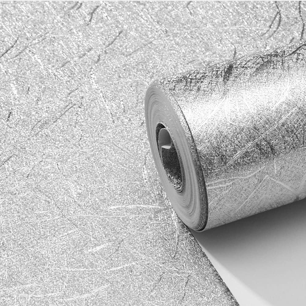 1000x1000 Buy QIHANG Thick Waterproof Silver Foil Wallpaper Hotel KTV Bars TV Backdrop Wallpaper Silver Color 0.53m10m=5.3 Online in Taiwan. B01FFMJM2O