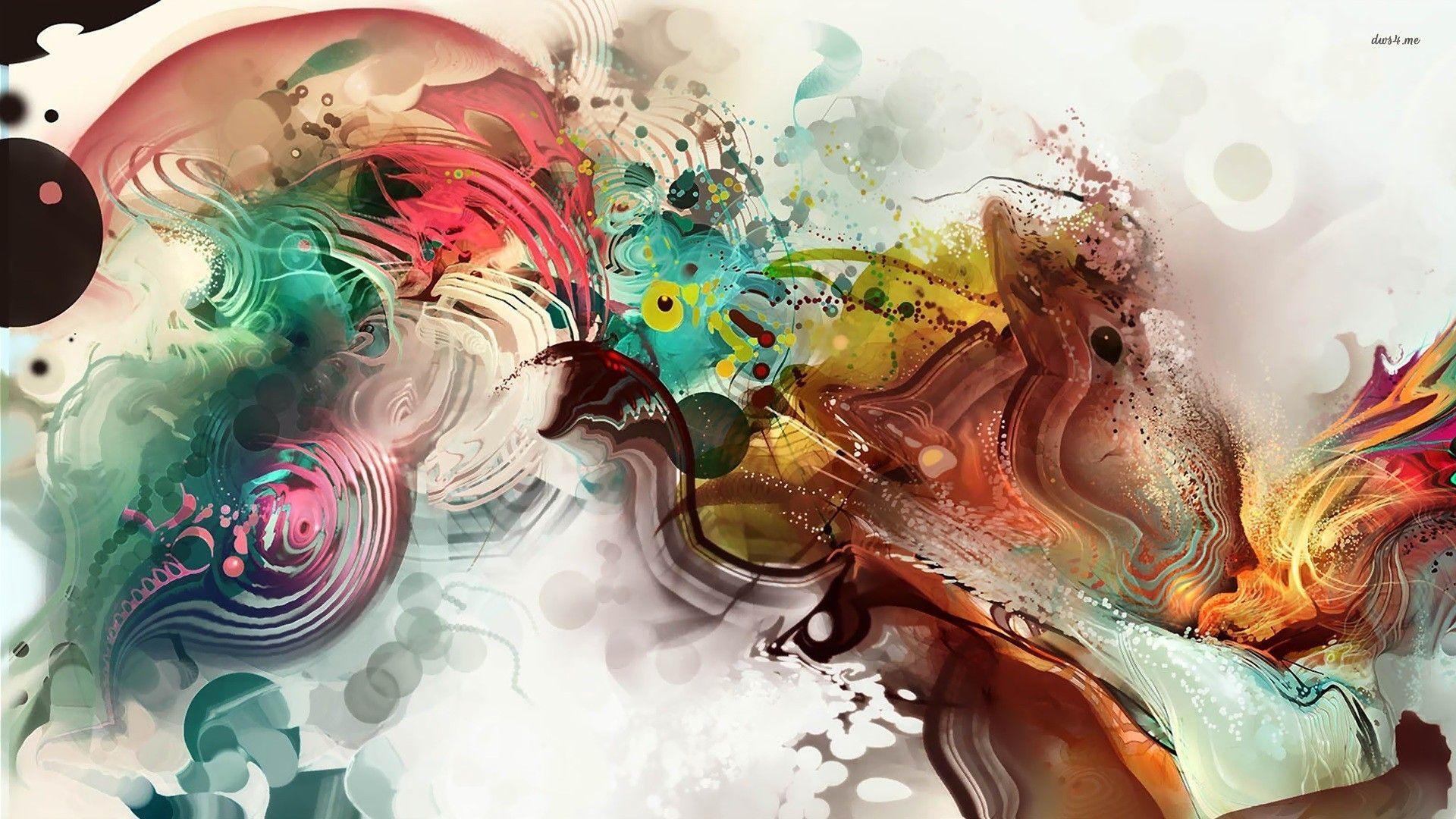 1920x1080 awesome Paint Strokes Free Download Image. Desktop wallpaper art, Watercolor desktop wallpaper, Digital art design