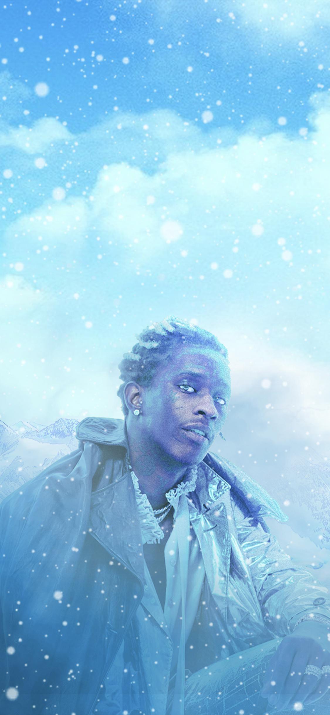 1125x2436 ICE THUG' Young Thug Concept Art (iPhone Wallpaper version). Young thug, Rap wallpaper, Hype wallpaper