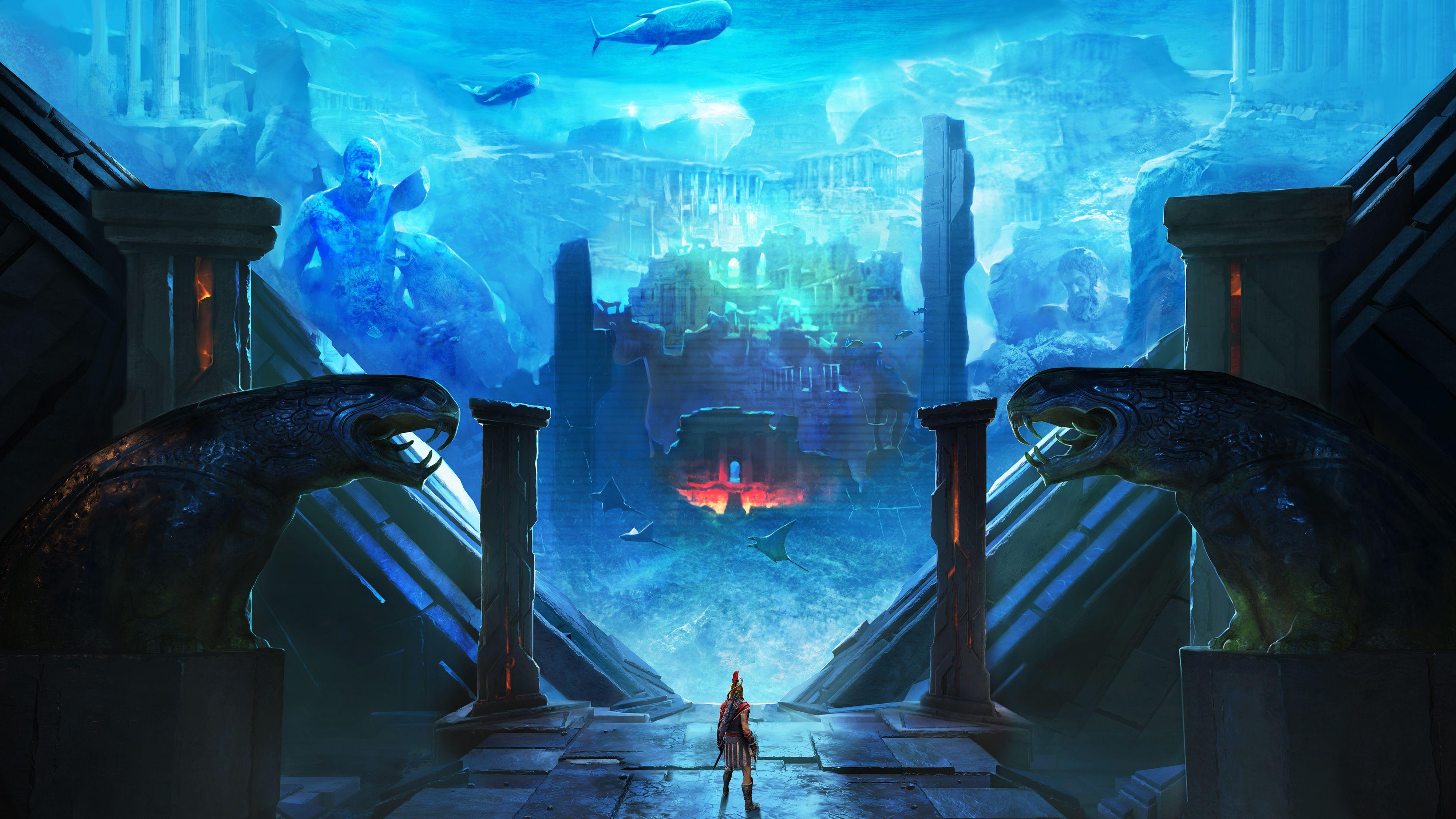 Atlantis fantasy water magic landscape HD wallpaper  Peakpx