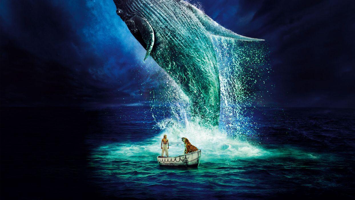 1244x700 LIFE OF PI Tiger Tigers Whale Whales Wallpaperx1080