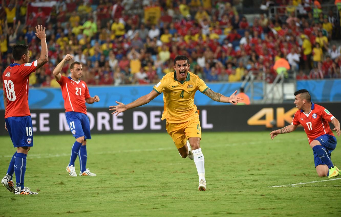 1332x850 Wallpaper Sport, Australia, Football, Brazil, Football, Australia, Sport, Player, Brasil, FIFA, FIFA, Player, Tim Cahill, World Cup World Cup World Cup - for desktop, section спорт