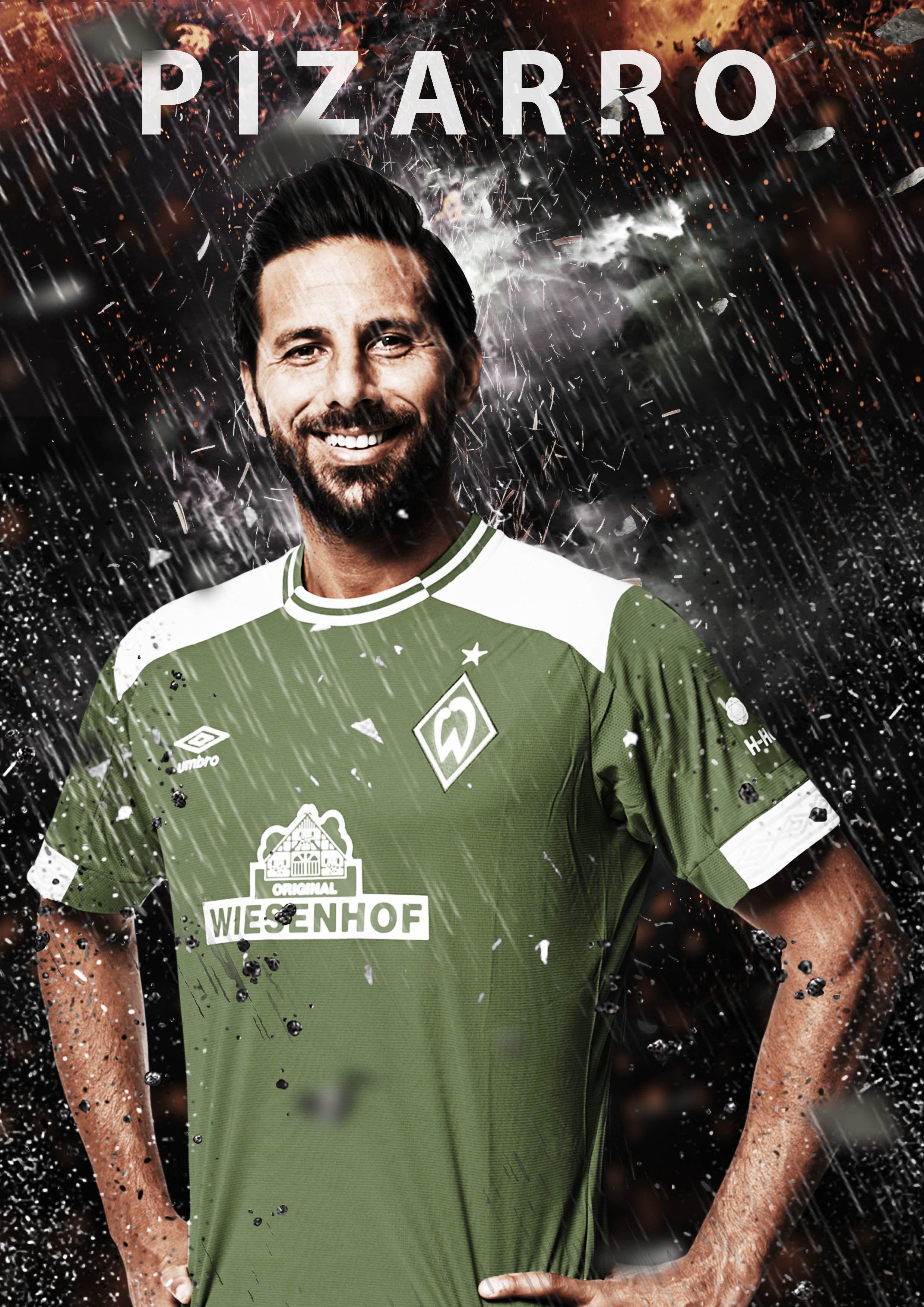 2480x3508 Claudio Pizarro. Werder bremen, Bremen, Fußball bundesliga