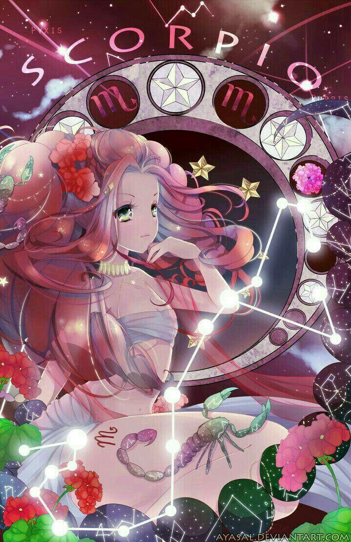 719x1111 Scorpio Anime Girl