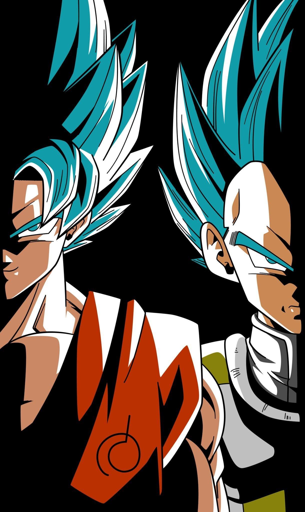 1220x2048 1220x Goku And Vegeta From The Dragon Ball Super Ball Super Phone Wallpaper HD